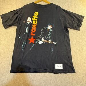 Vintage Roxette Join the Joyride 1991 World Tour T-Shirt Black Mens L 90s Tee